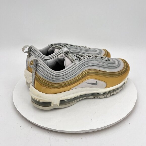 Nike Air Max 97 Women Size 9.5 AQ4137-001 Vast Gold Metallic Gray Training Shoe - Picture 3 of 12